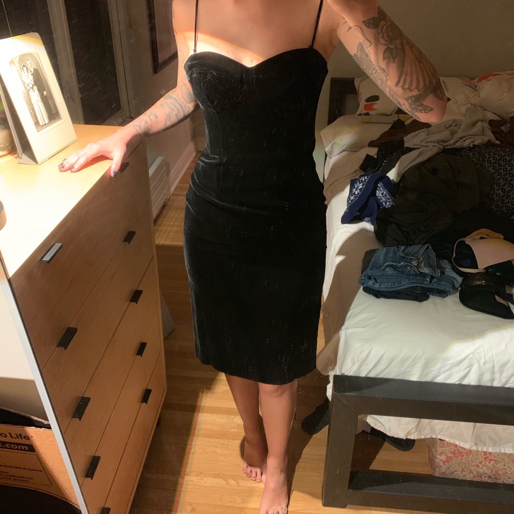 Velvet Theory Bustier cocktail dress